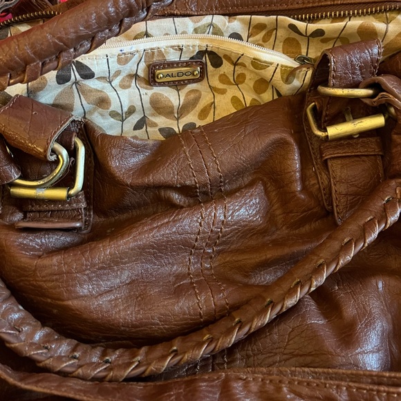 Aldo boho satchel cute leather bag - Picture 3 of 3